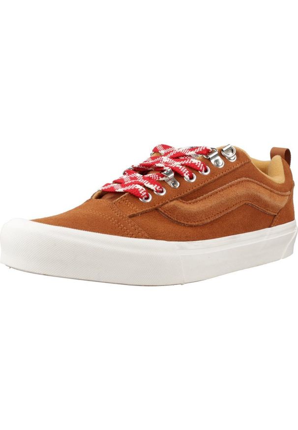 Tenisówki Vans Model Knu Skool Knu Vintage Kolor Brązowy. Kolor: brązowy. Materiał: tkanina. Styl: vintage