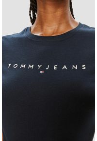 Tommy Jeans - TOMMY JEANS Granatowy damski t-shirt, Rozmiar S. Kolor: niebieski #4