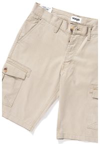 Wrangler - KRÓTKIE SPODENKI WRANGLER CARGO SHORT CAMEL WASHED W15DHC49J. Materiał: bawełna. Długość: krótkie #10