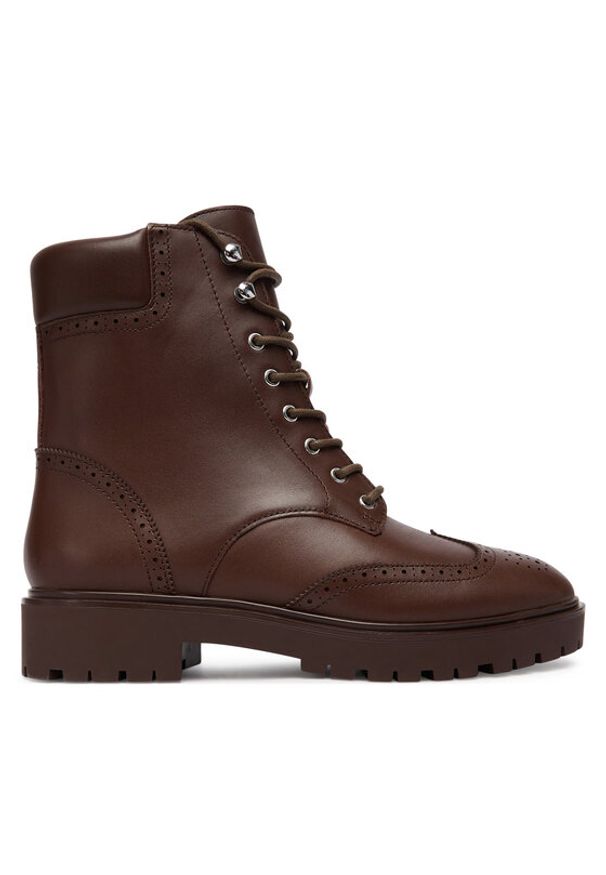 Lauren Ralph Lauren - LAUREN RALPH LAUREN Botki Alysn 802977885002 Brązowy. Kolor: brązowy. Materiał: skóra