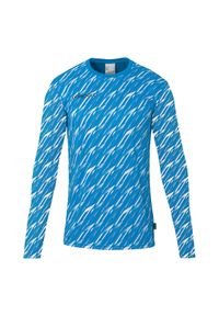 UHLSPORT - Dziecięca koszulka bramkarska z długim rękawem Uhlsport Progressive. Kolor: niebieski, biały, wielokolorowy. Długość rękawa: długi rękaw. Długość: długie. Sport: piłka nożna