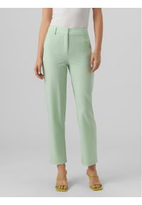 Vero Moda Spodnie materiałowe Zelda 10261257 Zielony Straight Fit. Kolor: zielony. Materiał: syntetyk #1