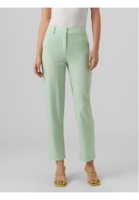 Vero Moda Spodnie materiałowe Zelda 10261257 Zielony Straight Fit. Kolor: zielony. Materiał: syntetyk