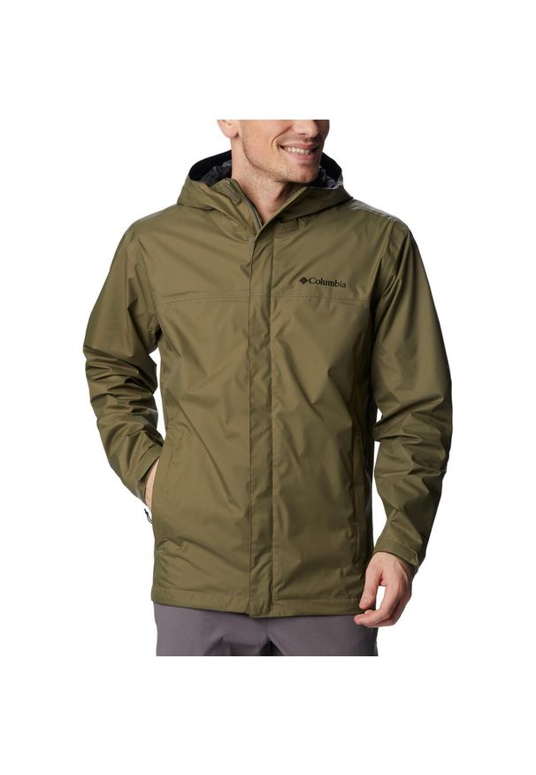 columbia - Columbia Kurtka Waterlight Ii 1533898399. Kolor: zielony. Materiał: poliester. Sport: turystyka piesza