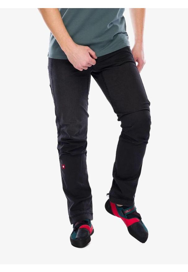 OCUN - Spodnie wspinaczkowe męskie Ocun Mánia Jeans Organic Pants. Kolor: czarny. Materiał: jeans