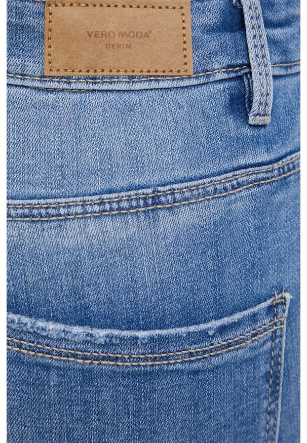 Vero Moda Jeansy damskie high waist. Stan: podwyższony. Kolor: niebieski