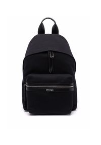 PALM ANGELS - Czarny plecak z logo. Kolor: czarny. Materiał: materiał #1