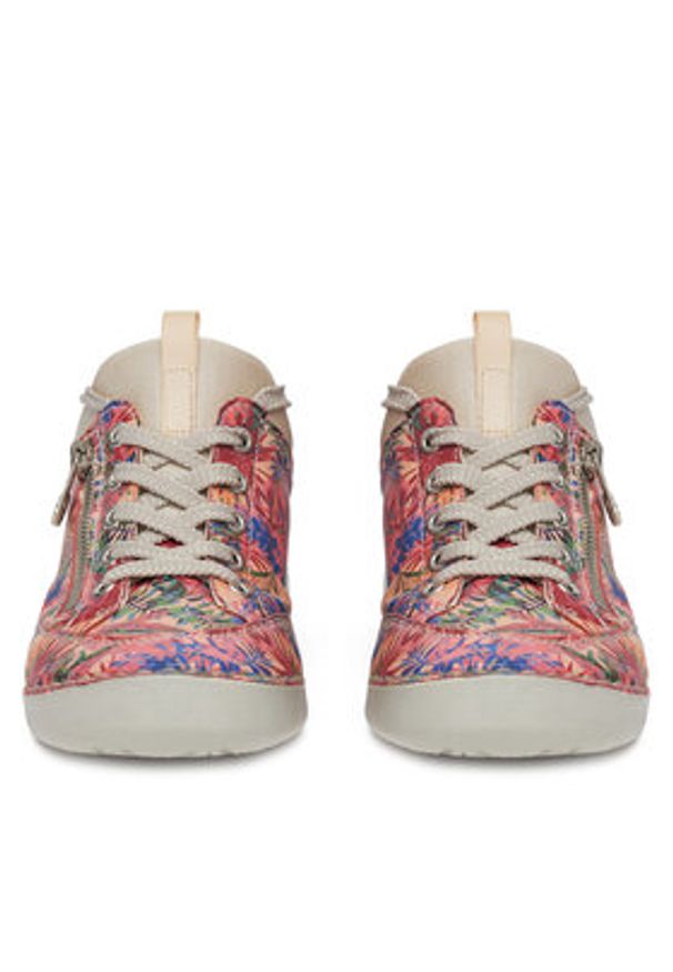 Rieker Półbuty 52567-90 Kolorowy. Materiał: materiał. Wzór: kolorowy