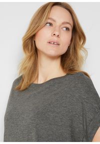 bonprix - Długi T-shirt z czystej bawełny organicznej (2 szt.). Kolor: szary. Materiał: bawełna. Długość: długie