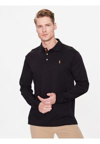 Polo Ralph Lauren Polo 710671785002 Czarny Slim Fit. Typ kołnierza: polo. Kolor: czarny. Materiał: bawełna #1