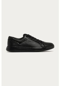 Calvin Klein - Buty skórzane. Nosek buta: okrągły. Zapięcie: sznurówki. Kolor: czarny. Materiał: skóra. Szerokość cholewki: normalna #1