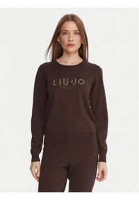 Liu Jo Sweter TF5248 MS63L Brązowy Regular Fit. Kolor: brązowy. Materiał: syntetyk