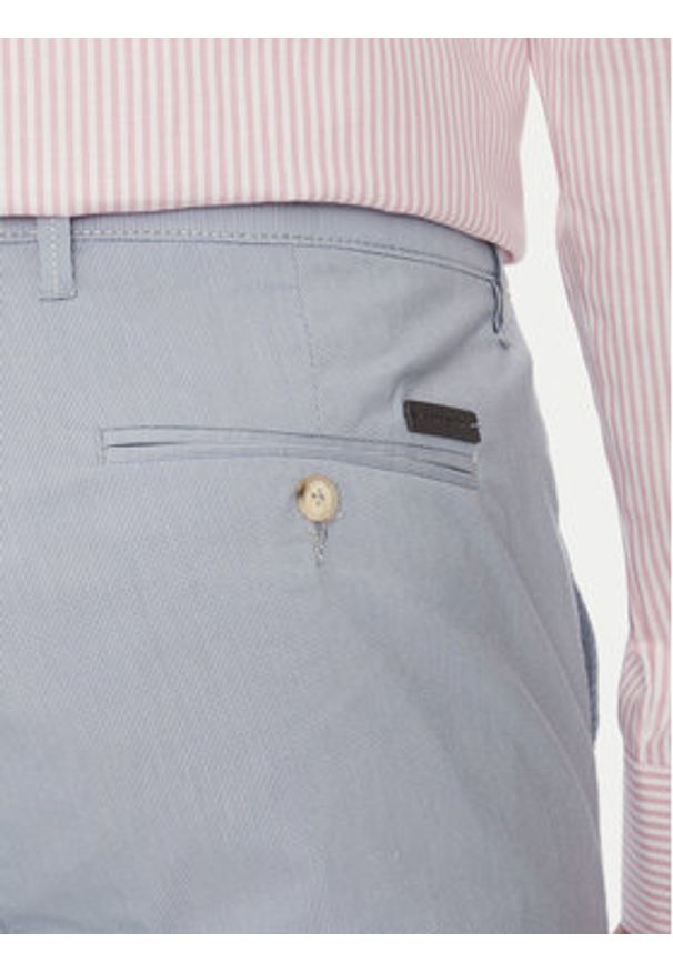 Pierre Cardin Chinosy C3 33730.1058 Błękitny Slim Fit. Kolor: niebieski. Materiał: bawełna