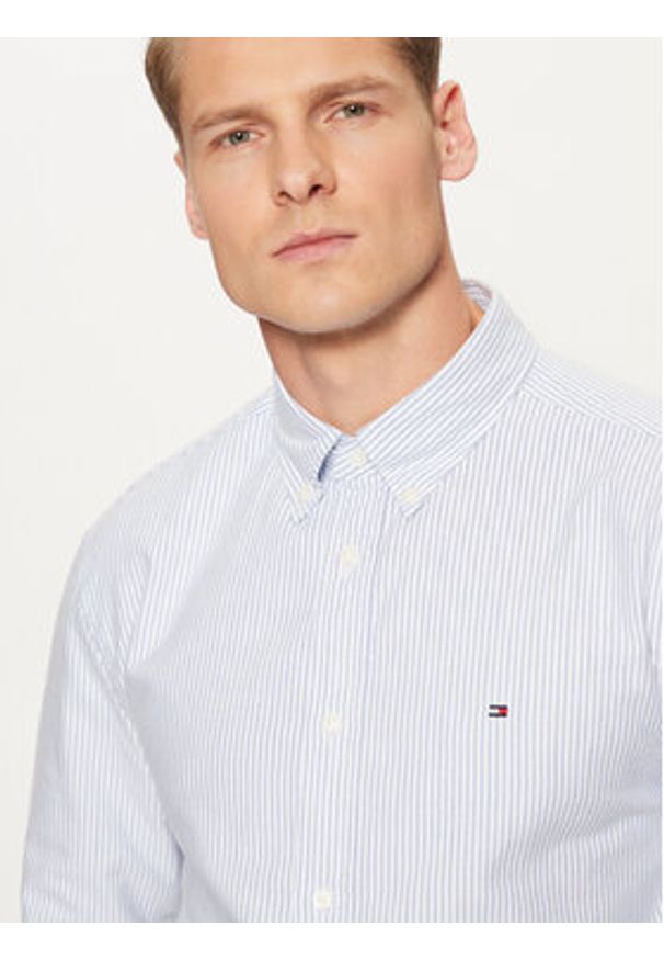TOMMY HILFIGER - Tommy Hilfiger Koszula MW0MW36238 Niebieski Regular Fit. Kolor: niebieski. Materiał: bawełna