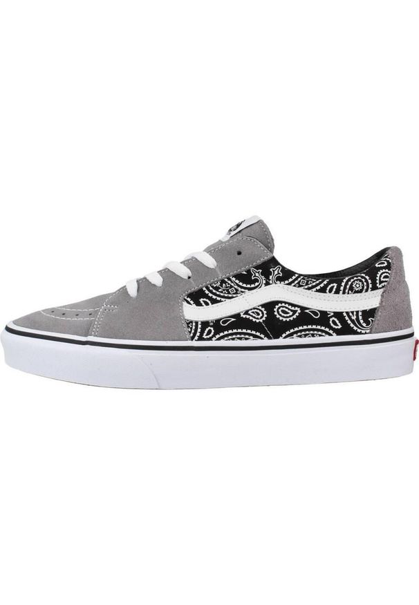 Tenisówki Vans Model Sk8-low Kolor Szary. Kolor: szary. Materiał: tkanina, skóra