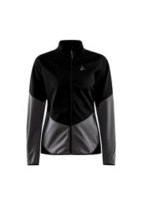 Damska wiatrówka Craft Glide. Kolor: czarny. Materiał: softshell. Sport: turystyka piesza, fitness