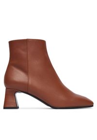 Pollini Botki SA21045G0NTC0217 Brązowy. Kolor: brązowy. Materiał: skóra