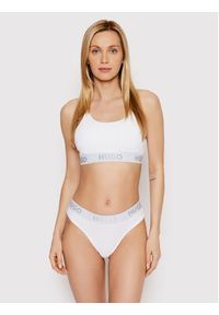 Hugo Stringi Thong Sporty Logo 50469651 Biały. Kolor: biały. Materiał: bawełna #3