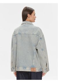 Tommy Jeans Kurtka jeansowa Daisy DW0DW16995 Niebieski Oversize. Kolor: niebieski. Materiał: bawełna
