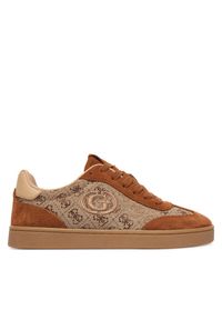 Guess Sneakersy FLTJAC LEA12 Brązowy. Kolor: brązowy. Materiał: zamsz, skóra #1