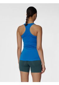 Damski bezszwowy tank top Hummel Tif. Kolor: niebieski. Sport: fitness