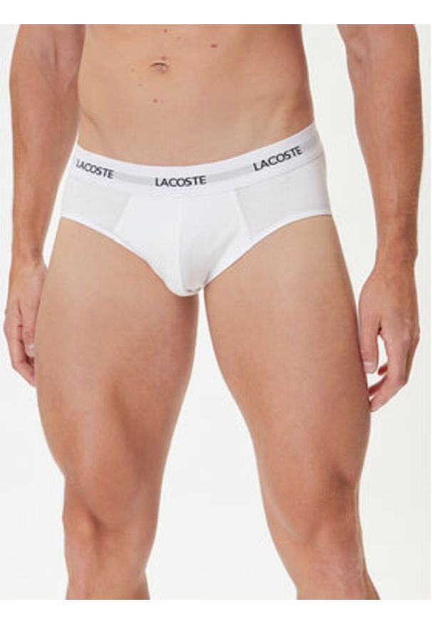 Lacoste Komplet 3 par slipów 8H5702 Kolorowy. Materiał: bawełna. Wzór: kolorowy