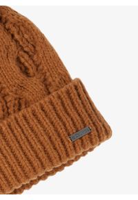 columbia - Czapka zimowa damska Columbia Boundless Days Cable Knit Pom Beanie - camel brown. Kolor: brązowy. Sezon: zima