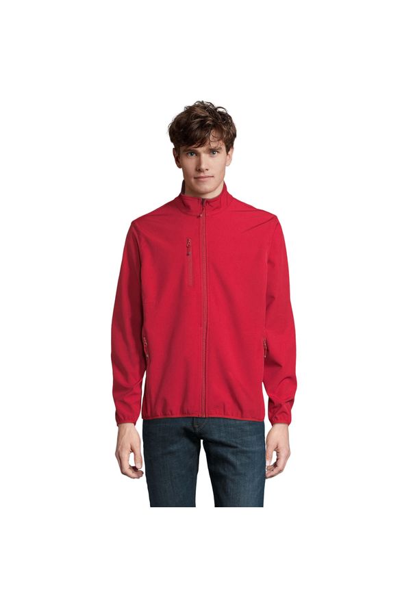 SOL'S - Polar Sol's Falcon. Kolor: czerwony. Materiał: polar. Wzór: aplikacja