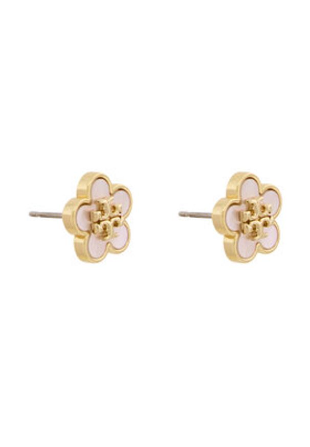 Tory Burch Kolczyki Kira Flower 157351 Złoty. Materiał: metalowe. Kolor: złoty