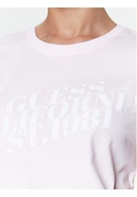 Guess T-Shirt Aurelia W3RI26 JA914 Różowy Regular Fit. Kolor: różowy. Materiał: bawełna