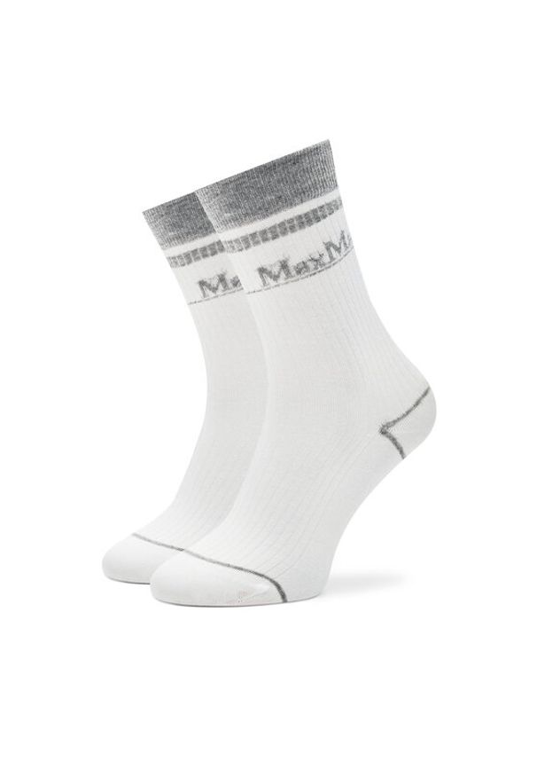 Max Mara Leisure Skarpety długie Gabarra 2426556018 Szary. Kolor: szary. Materiał: bawełna