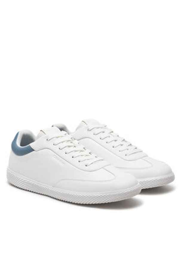 Calvin Klein Sneakersy Low Top Lace Up Lth HM0HM01790 Biały. Kolor: biały. Materiał: skóra