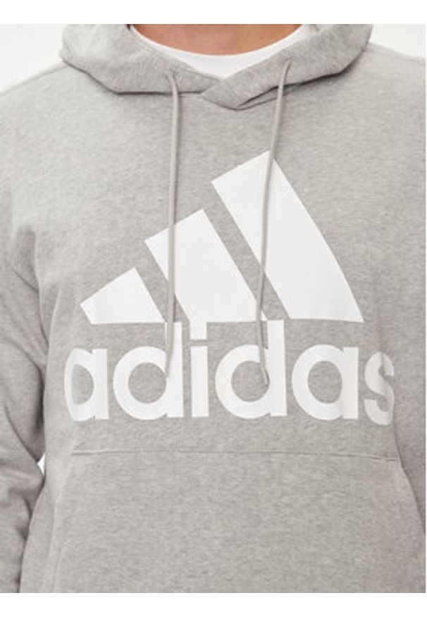 Adidas - adidas Bluza Essentials French Terry Big Logo IC9364 Szary Regular Fit. Kolor: szary. Materiał: bawełna