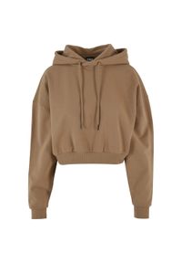 Urban Classics - Damska Bluza Z Kapturem O Wysokiej Gramaturze. Typ kołnierza: kaptur. Kolor: beżowy #1