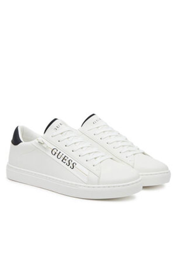 Guess Sneakersy FMFTOD ELE12 Biały. Kolor: biały. Materiał: skóra