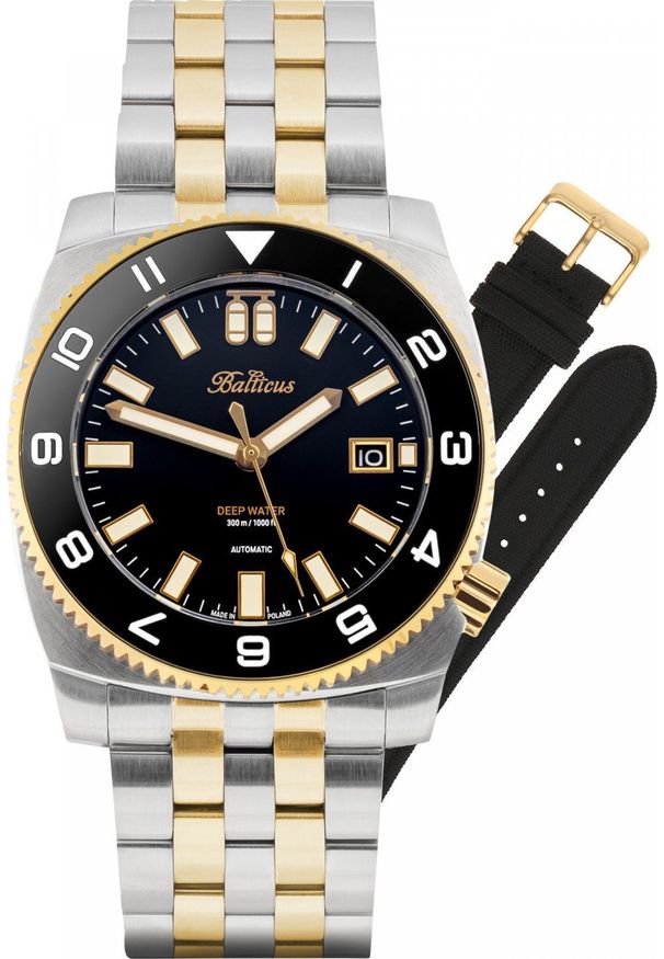 BALTICUS - Zegarek Balticus Zegarek męski Balticus BAL-DWBBC srebrny. Kolor: srebrny