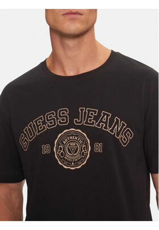 Guess T-Shirt M4BI83 K8FQ4 Czarny Regular Fit. Kolor: czarny. Materiał: bawełna