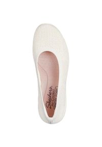 skechers - Mieszkania Skechers Arya - Fancy You, Kobiety. Kolor: beżowy. Materiał: materiał