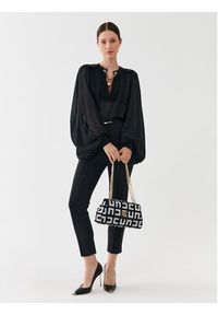 Elisabetta Franchi Spodnie materiałowe PA-011-36E2-V310 Czarny Slim Fit. Kolor: czarny. Materiał: syntetyk