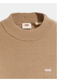 Levi's® Sweter A0719-0017 Beżowy Slim Fit. Kolor: beżowy. Materiał: bawełna #6