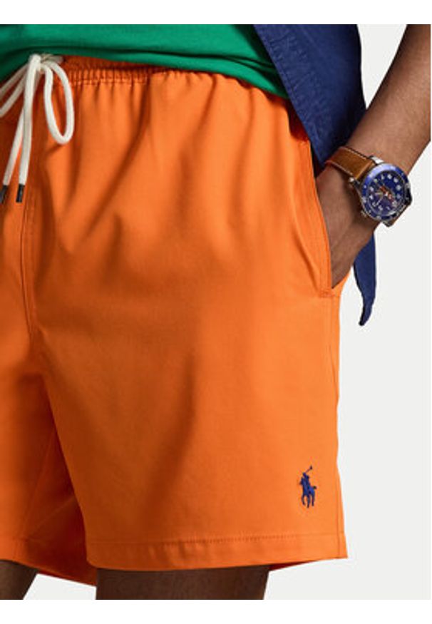 Polo Ralph Lauren Szorty kąpielowe 710957782011 Pomarańczowy Regular Fit. Kolor: pomarańczowy. Materiał: syntetyk