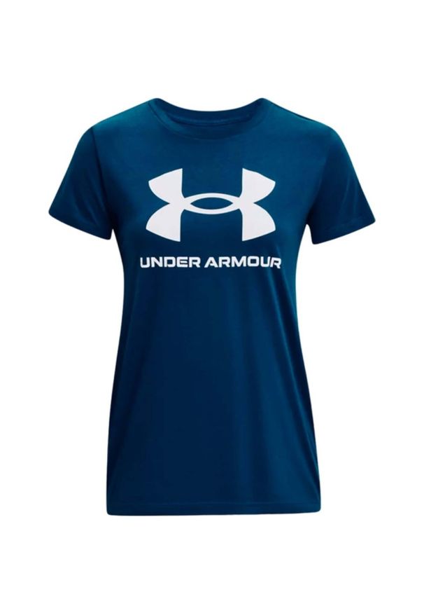 Koszulka damska Under Armour SPORTSTYLE LOGO SS. Kolor: niebieski. Długość rękawa: krótki rękaw. Długość: krótkie