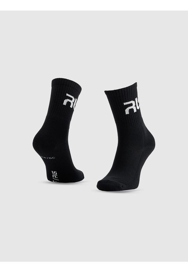 4f - 4F Skarpety casual wysokie męskie 4F x Robert Lewandowski - czarne 43-46. Kolor: czarny. Materiał: dzianina, bawełna