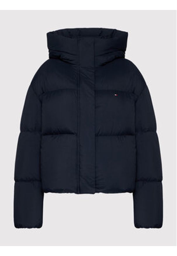 TOMMY HILFIGER - Tommy Hilfiger Kurtka puchowa WW0WW29933 Granatowy Loose Fit. Kolor: niebieski. Materiał: syntetyk, puch
