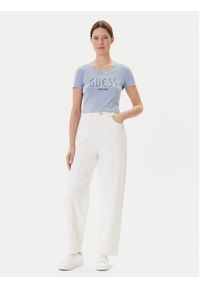 Guess T-Shirt W5YI05 J1314 Niebieski Regular Fit. Kolor: niebieski. Materiał: bawełna