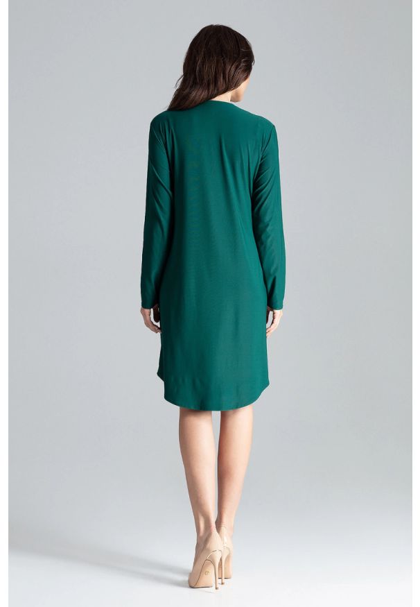 Lenitif - Sukienka koszulowa szmizjerka z wiązaniem w pasie. Okazja: do pracy. Typ sukienki: szmizjerki, koszulowe