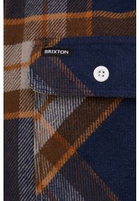 Brixton koszula męska kolor granatowy regular z kołnierzykiem klasycznym. Typ kołnierza: kołnierzyk klasyczny. Kolor: niebieski. Materiał: tkanina. Długość rękawa: długi rękaw. Długość: długie. Styl: klasyczny #2