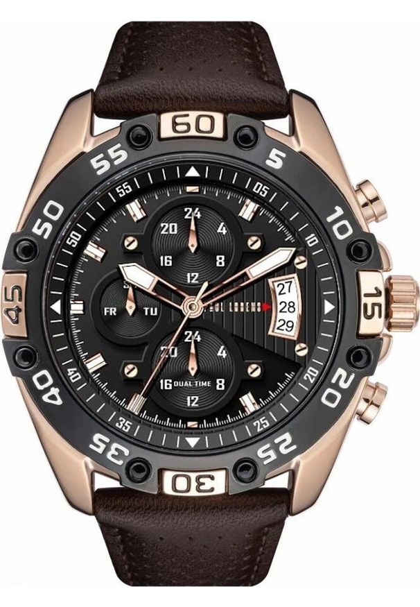 Paul Lorens - ZEGAREK MĘSKI PAUL LORENS -PL8754A5-1B1 (zg375d) + BOX