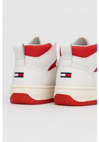 Tommy Jeans Buty kolor biały. Nosek buta: okrągły. Zapięcie: sznurówki. Kolor: biały. Materiał: guma #5