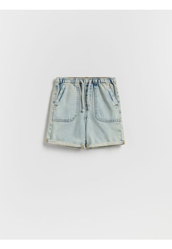 Reserved - Jeansowe szorty - niebieski. Kolor: niebieski. Materiał: jeans